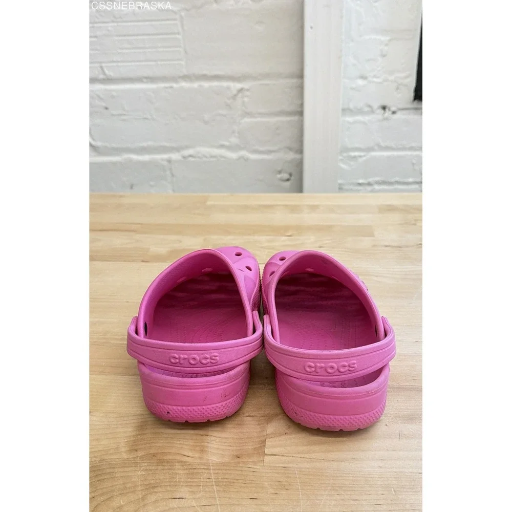 Crocs Baya Clog Pink Kids Slip On Water Shoes Size J2